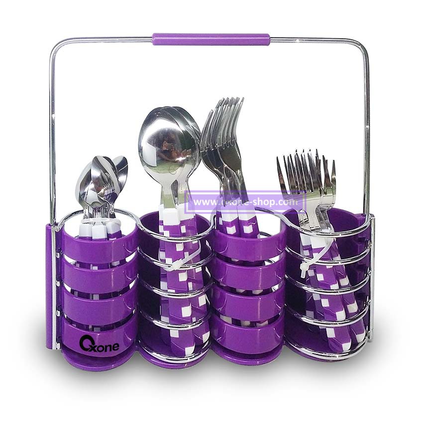 OX-5100 24Pcs Oxone CUBE Cutlery Set - Sendok &amp; Garpu Set