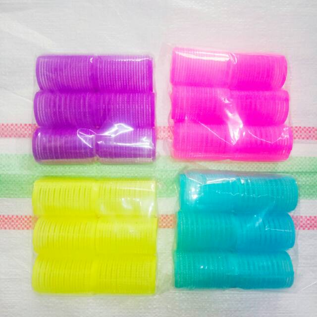 Rol rambut KCL/Rol keriting 6 pcs bulu kecil
