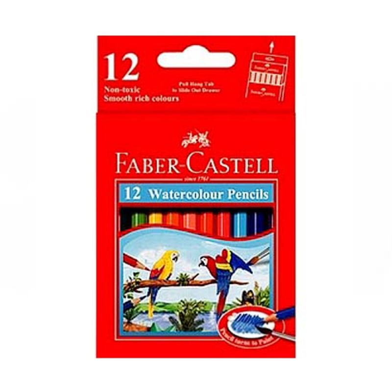 

Pensil Warna Pendek Faber Castell [12 Watercolour] / Alat Tulis Gambar Pencil Colour [114461]