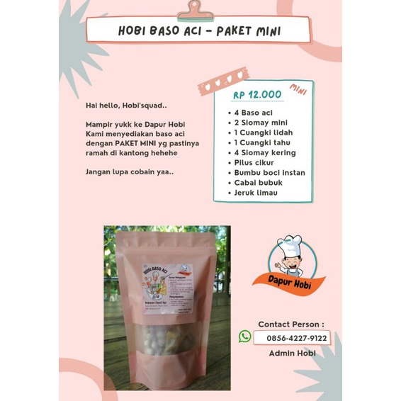 

Hobi Baso Aci - Paket MINI