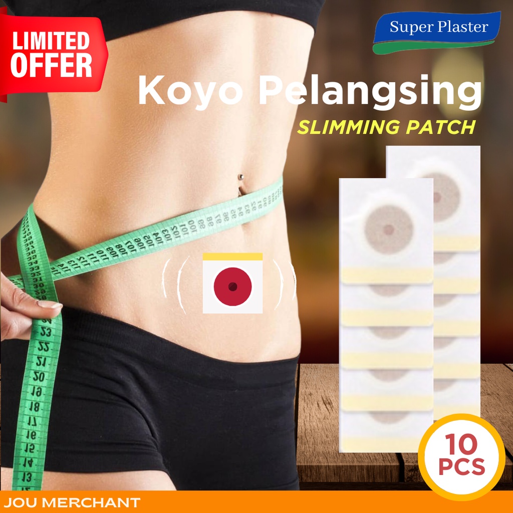 Koyo Pelangsing Slim Patch / Plester Obat Pelangsing / Detox Pembakar Lemak -  10 PCS Slimming Patch