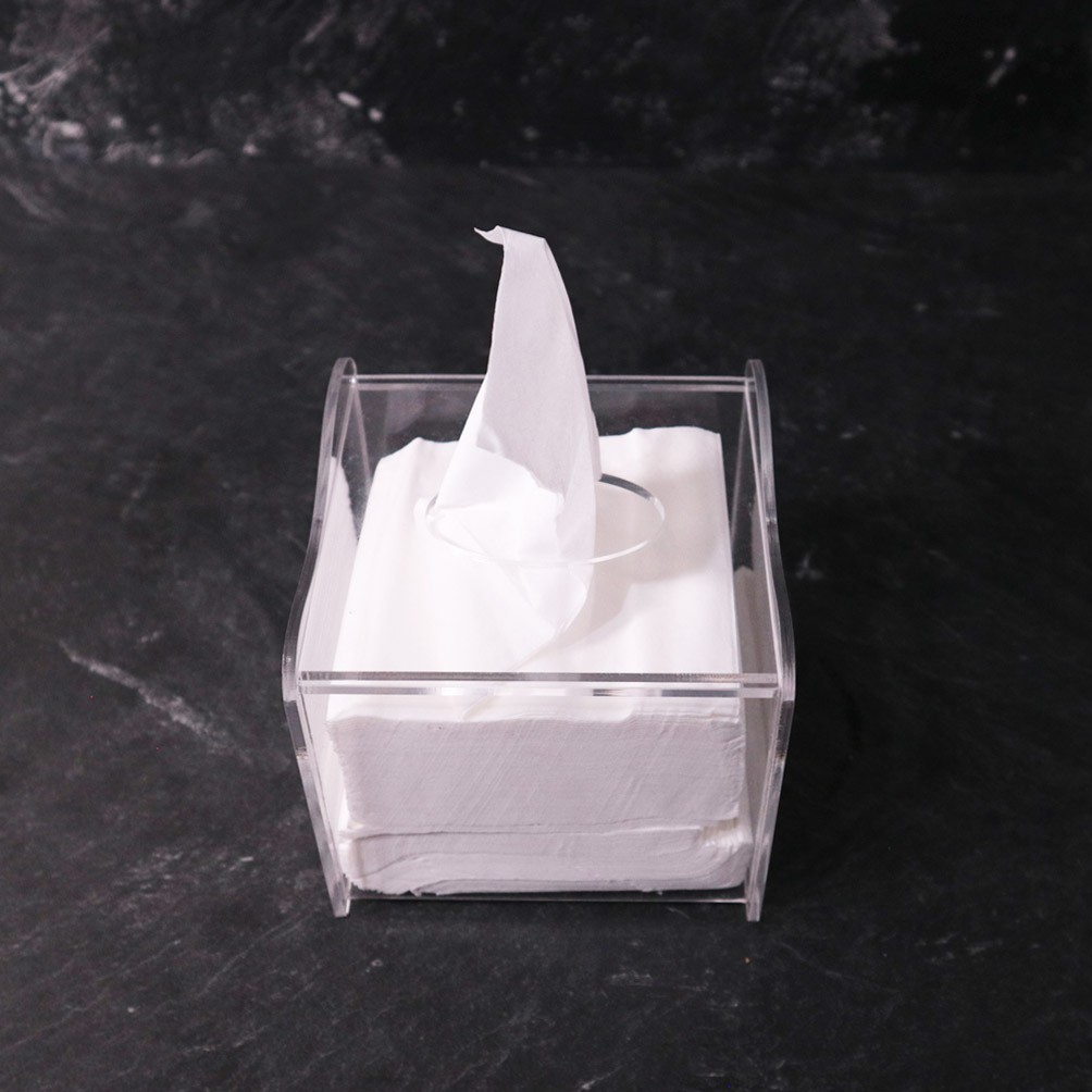 Kotak Tisu Akrilik | Square | Clear Acrylic Tissue Box