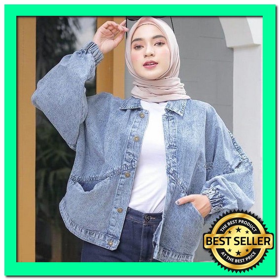 Jaket Jins Jeans Rein Jacket Wanita Cewek Import Premium Ld. Pjg Sisil Jaket Levis Putih Crop Cewe A