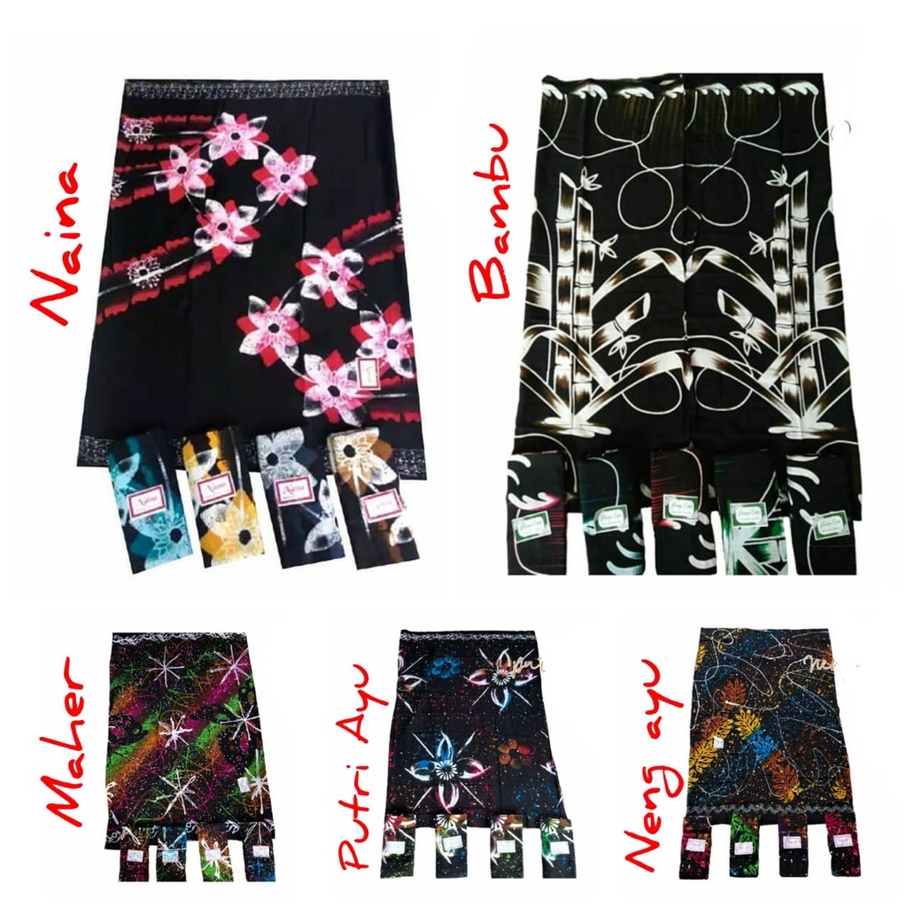 Sarung batik santung goyor wanita Santri Putri Mbak Santri Neng Santri