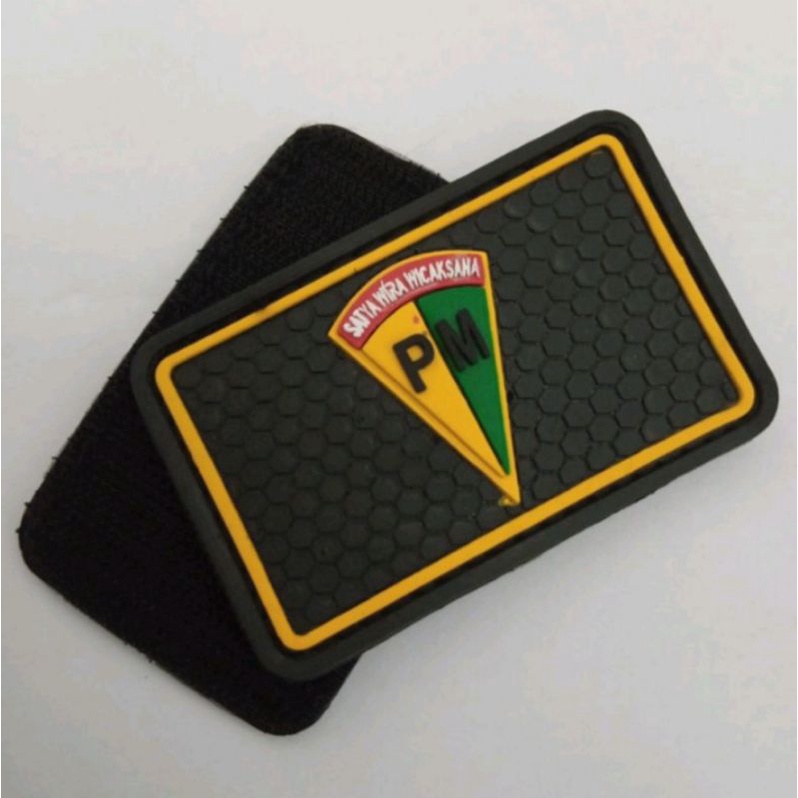 patch Rubber emblem karet logo polisi militer
