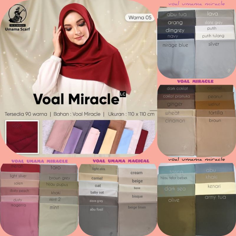 umama miracle kerudung umama jilbab polos miracle