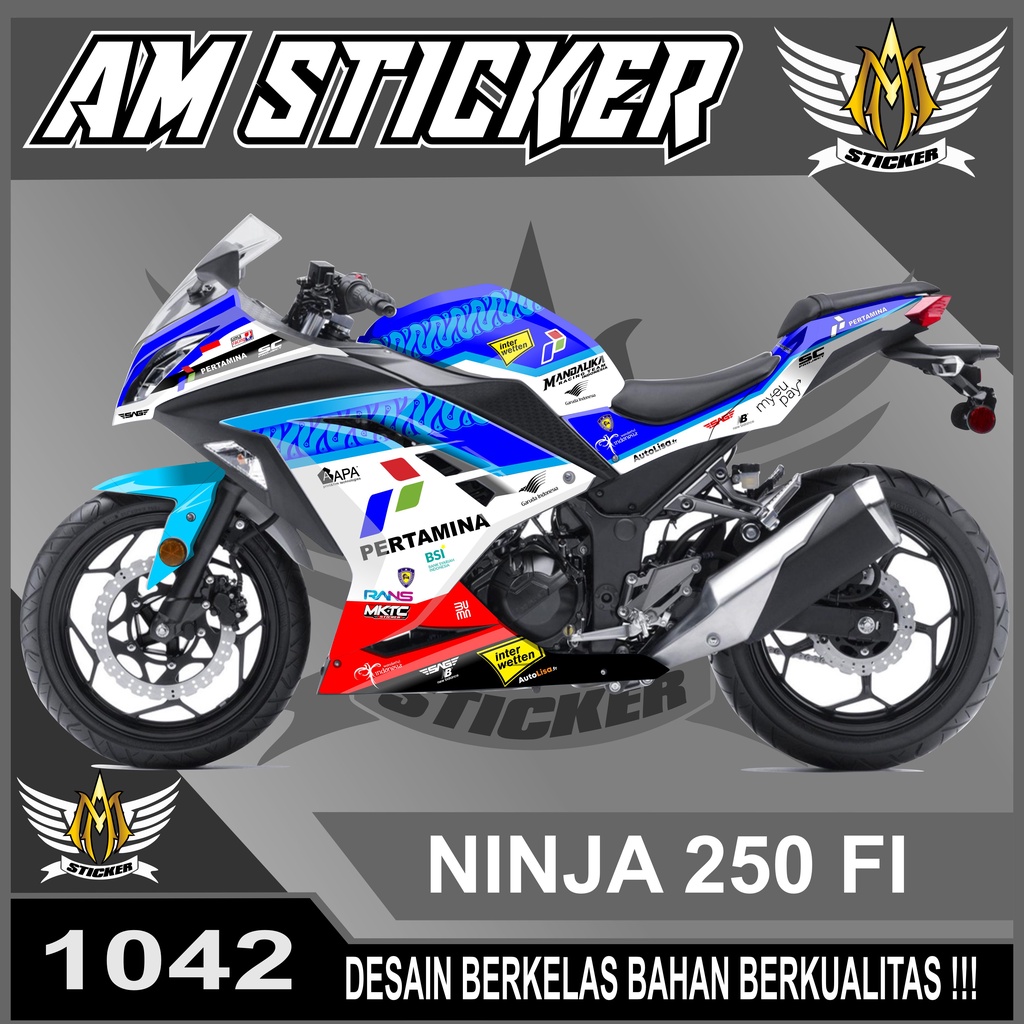 Decal Sticker Ninja 250 Fi Trickstar mandalika