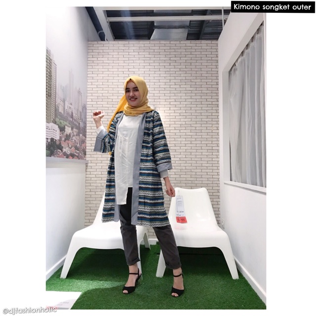 Kimono songket outer