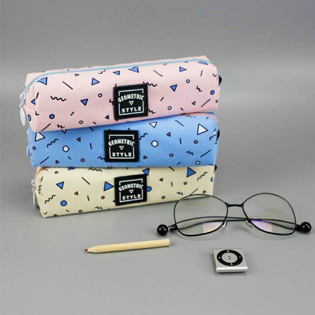 

Geometric Style Canvas Pencil Case