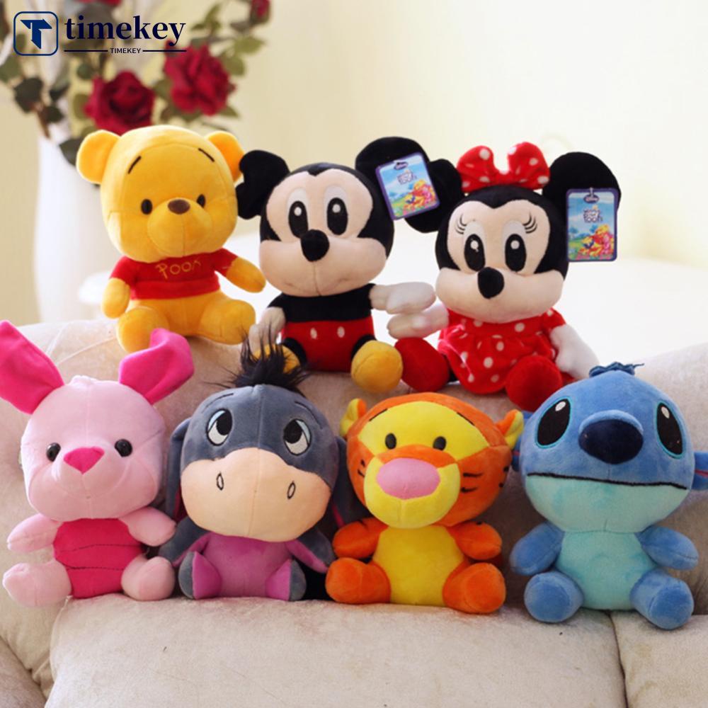 Timekey Mainan Boneka Winnie the Pooh Mini 18cm Bahan Plush Untuk Hadiah Natalulang Tahun D2Y8