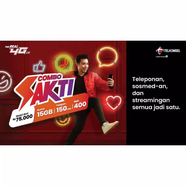Kartu Sakti Telkomsel 15GB 75Rb