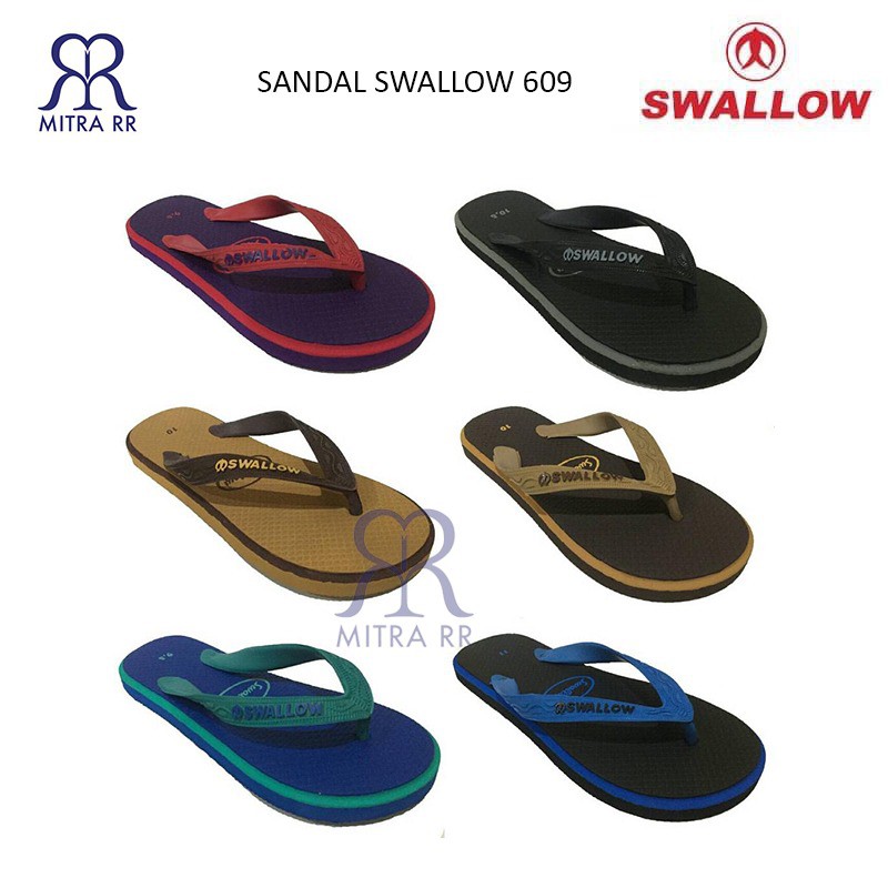 Sandal SWALLOW 609 / Sendal Jepit Pria Swallow / Sendal Pantai Swalow Original