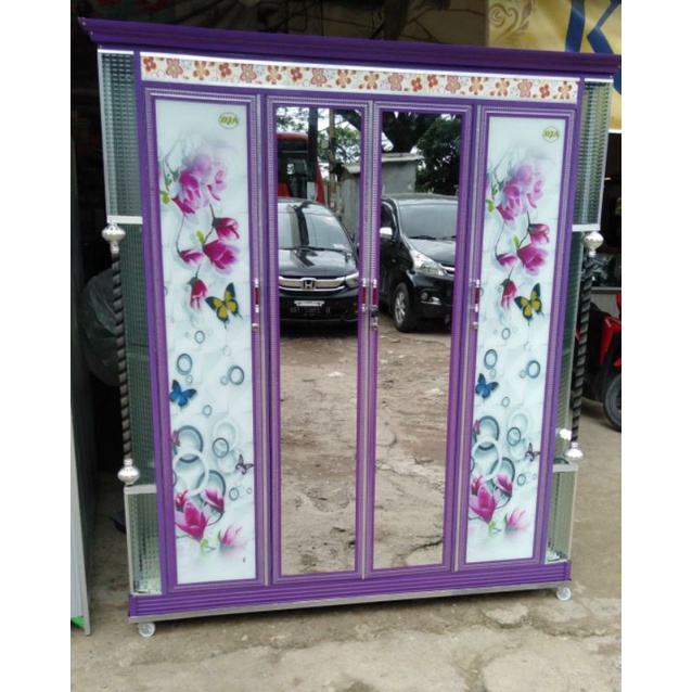 Lemari Pakaian Ungu 4 Pintu Palembang