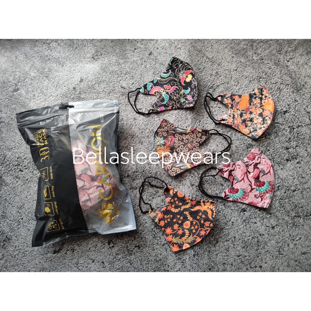 DB CAREION MIX 5M BATIK - MASKER DUCKBILL MOTIF BATIK CAREION ORIGINAL