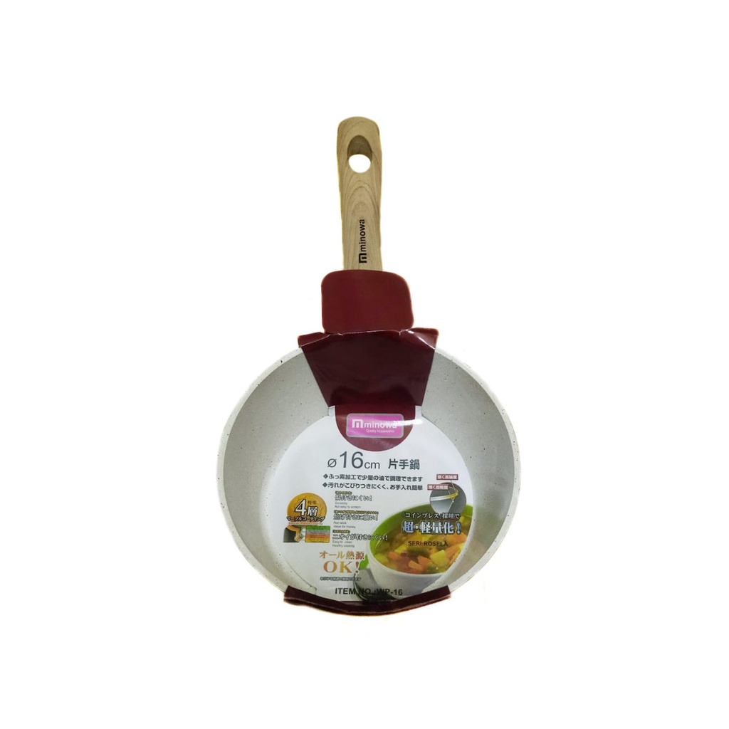 MINOWA - SAUCE PAN/PANCI WHITE MARBLE TEBAL