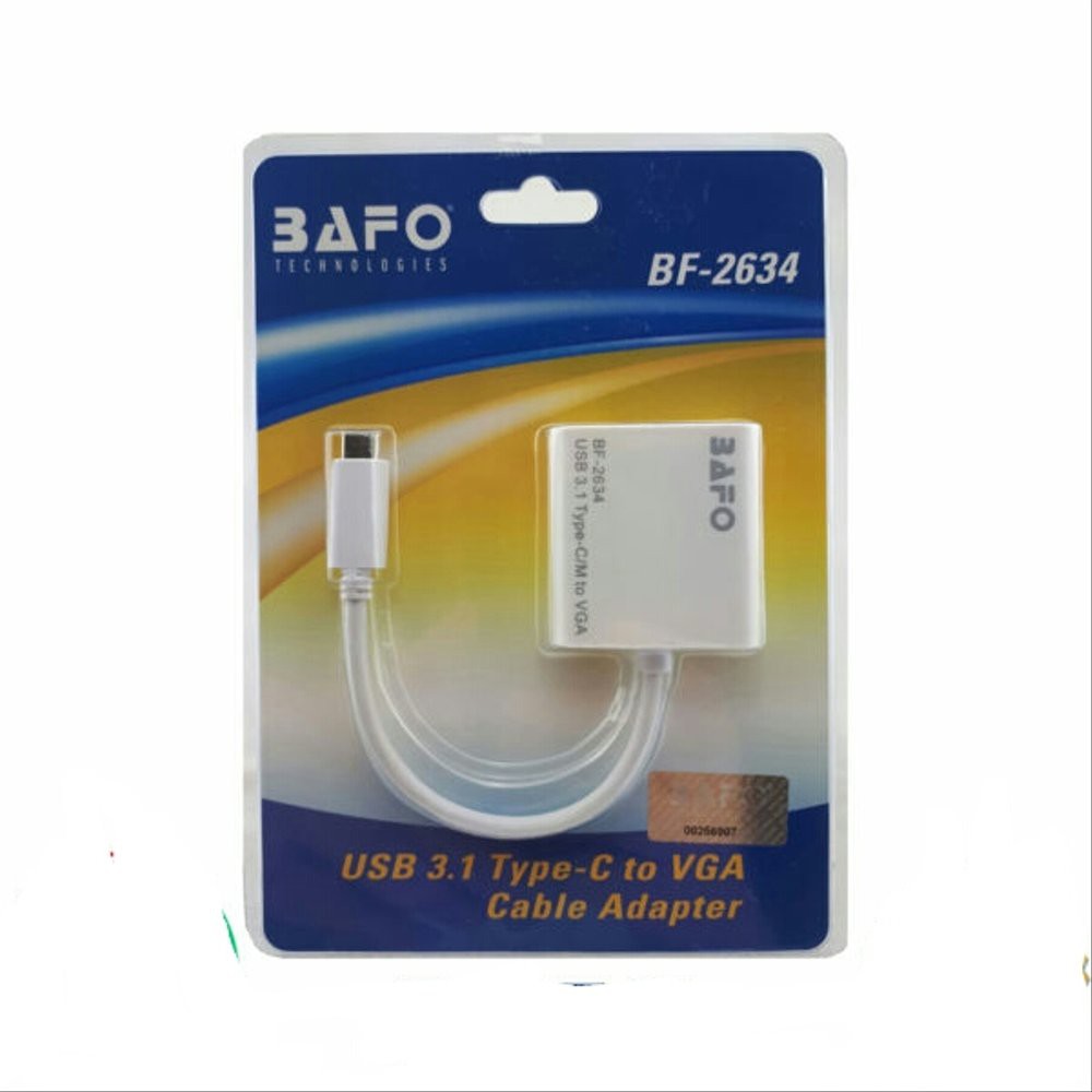 BAFO BF-2634 USB 3.1 Type-C to VGA Cable Adapter