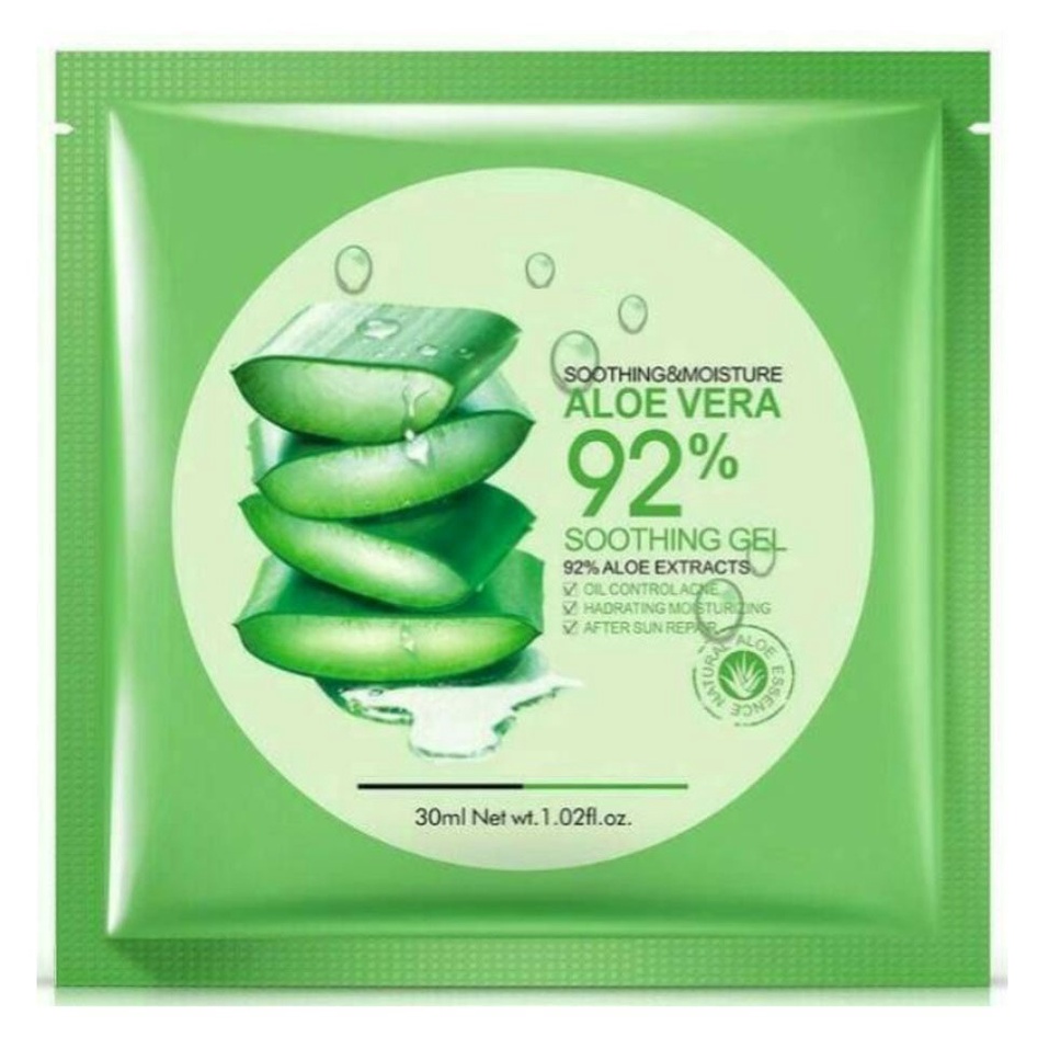 TERMURAH - Masker Aloe Vera Soothing Gel &amp; Moisture Gel 92% ORIGINAL Masker Wajah Aloe Vera Lidah Buaya 100% Viral / Masker Wajah Organik Masker Wajah Korea Skincare Alami Masker Wajah Pemutih dan Glowing Masker Komedo Masker Muka Pria Wanita Anak Sekolah