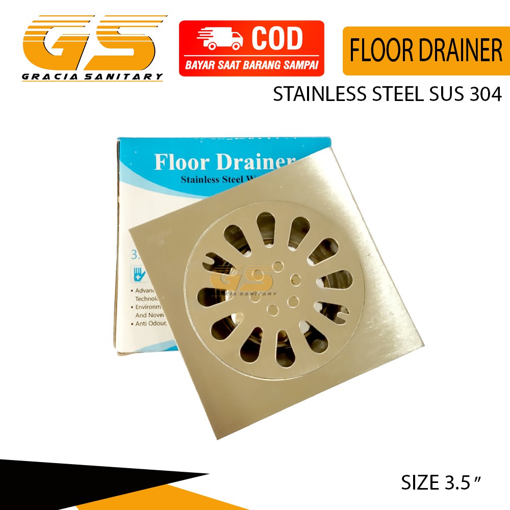 Floor Drain - Saringan Got Anti Bau / Korosi Stainless Steel SUS 304