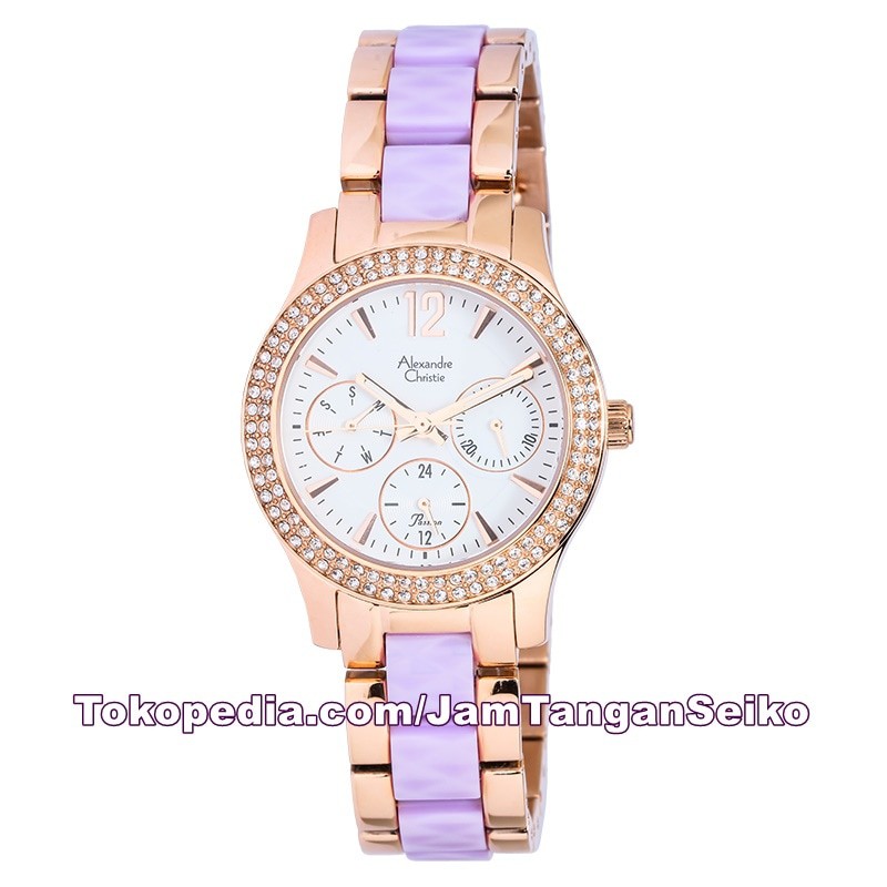 Jam Tangan Wanita Alexandre Christie AC 2608 BF BRGSLPU Stainless Stee