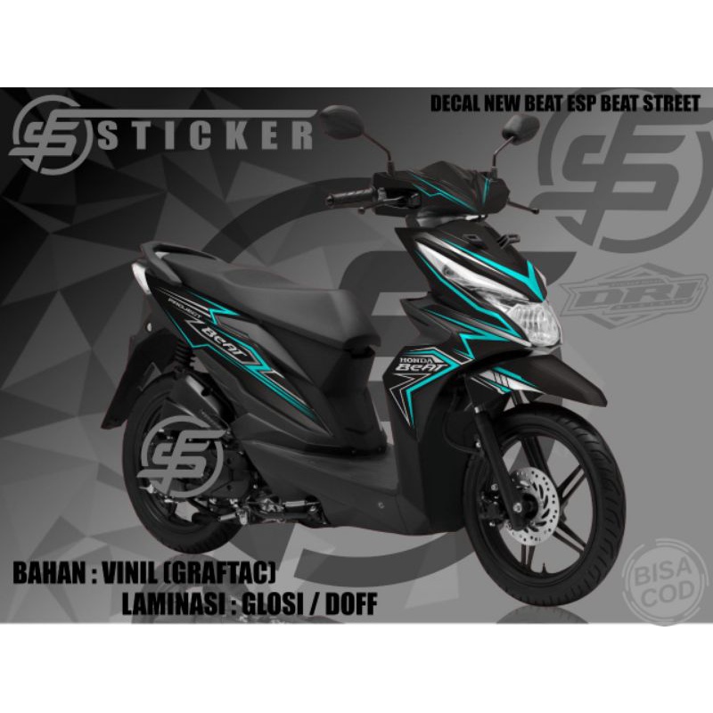 sticker decal Honda beat new/2021 striping decal variasi beat