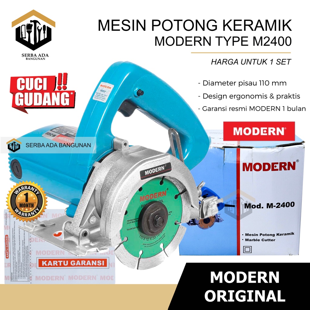 Mesin marble cutter Modern asli M2400/ potong keramik kualitas bagus