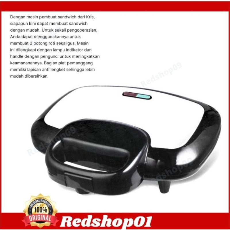 Kris Pemanggang Roti Sandwich 700 W/pemanggang Roti/pemanggang