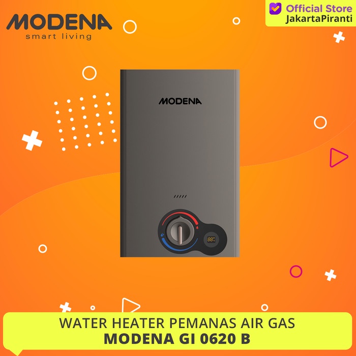 new Water Heater Gas Modena GI 0620 B - Pemanas Air Gas LPG