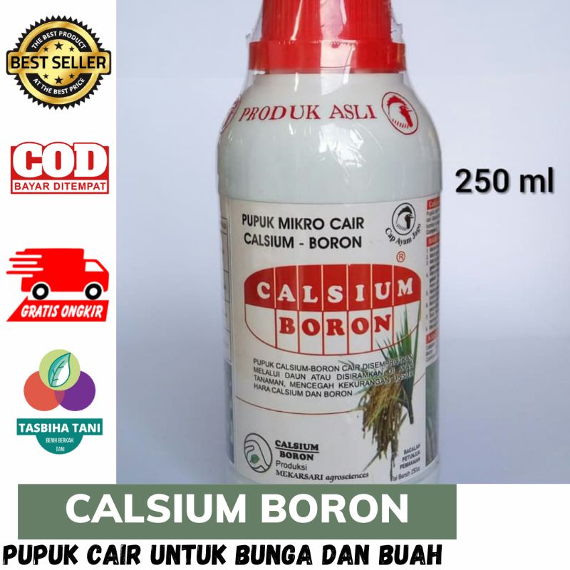 CALSIUM BORON pupuk cair 250 ml (pupuk kalsium dan boron) bunga anti rontok