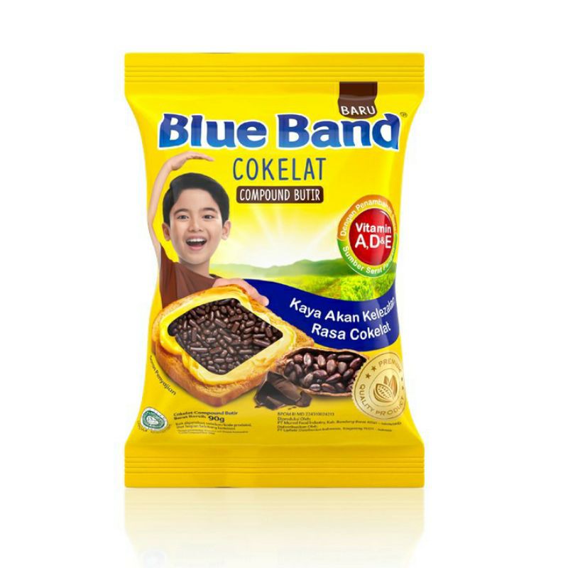 Blue band coklat/compound butir/meses 90 gram