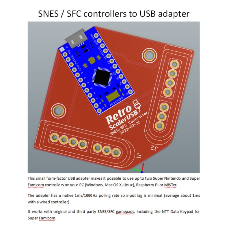 Zzz Adapter Konverter Joystick Ke USB Untuk Controller SNES-SFC