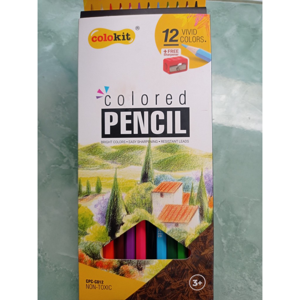 

Pensil Warna 12 Panjang Colokit Free Sharpener