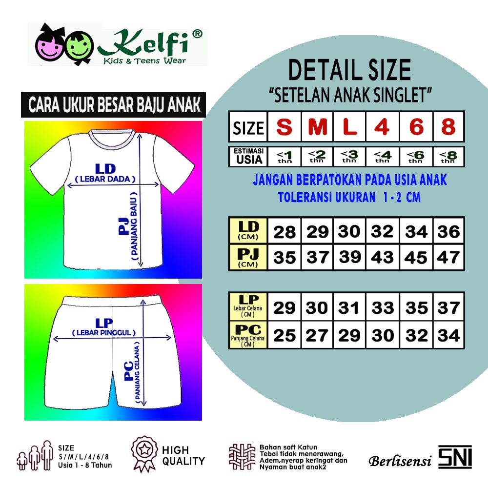 PROMO 10.10 KELFI SETELAN ANAK FULL PRINTING / SET BAJU ANAK COWOK / CEWEK USIA 1- 8 TAHUN &quot;DOZER EDITION&quot;