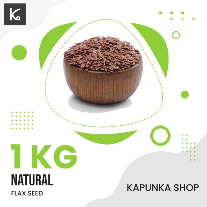 

Flexseed 1kg / biji rami/Brown Flaxseed/Natural Brown Flaxseed