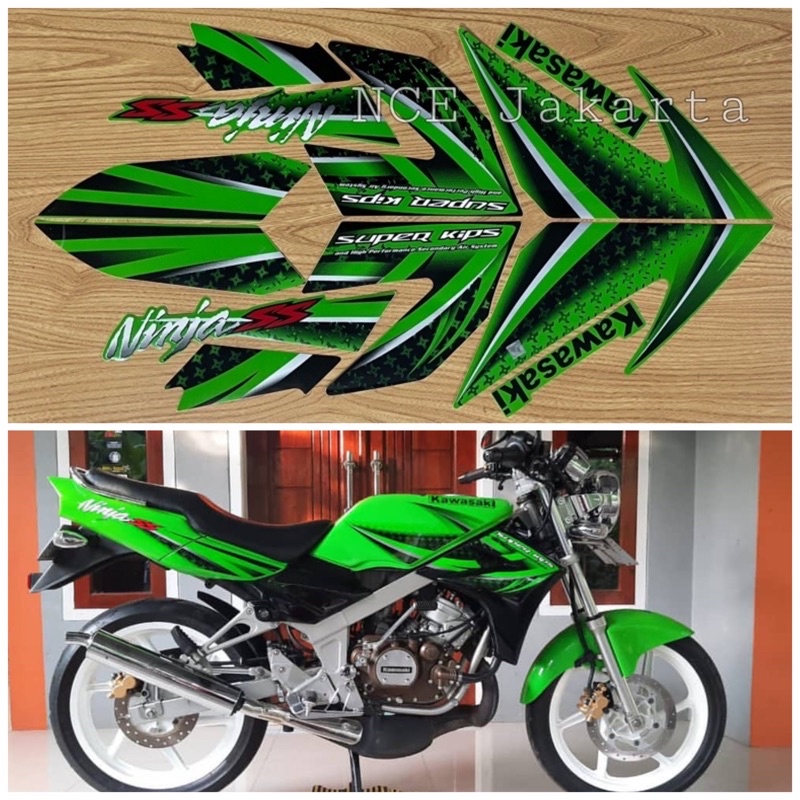STIKER STRIPING NINJA SS 2012 HIJAU