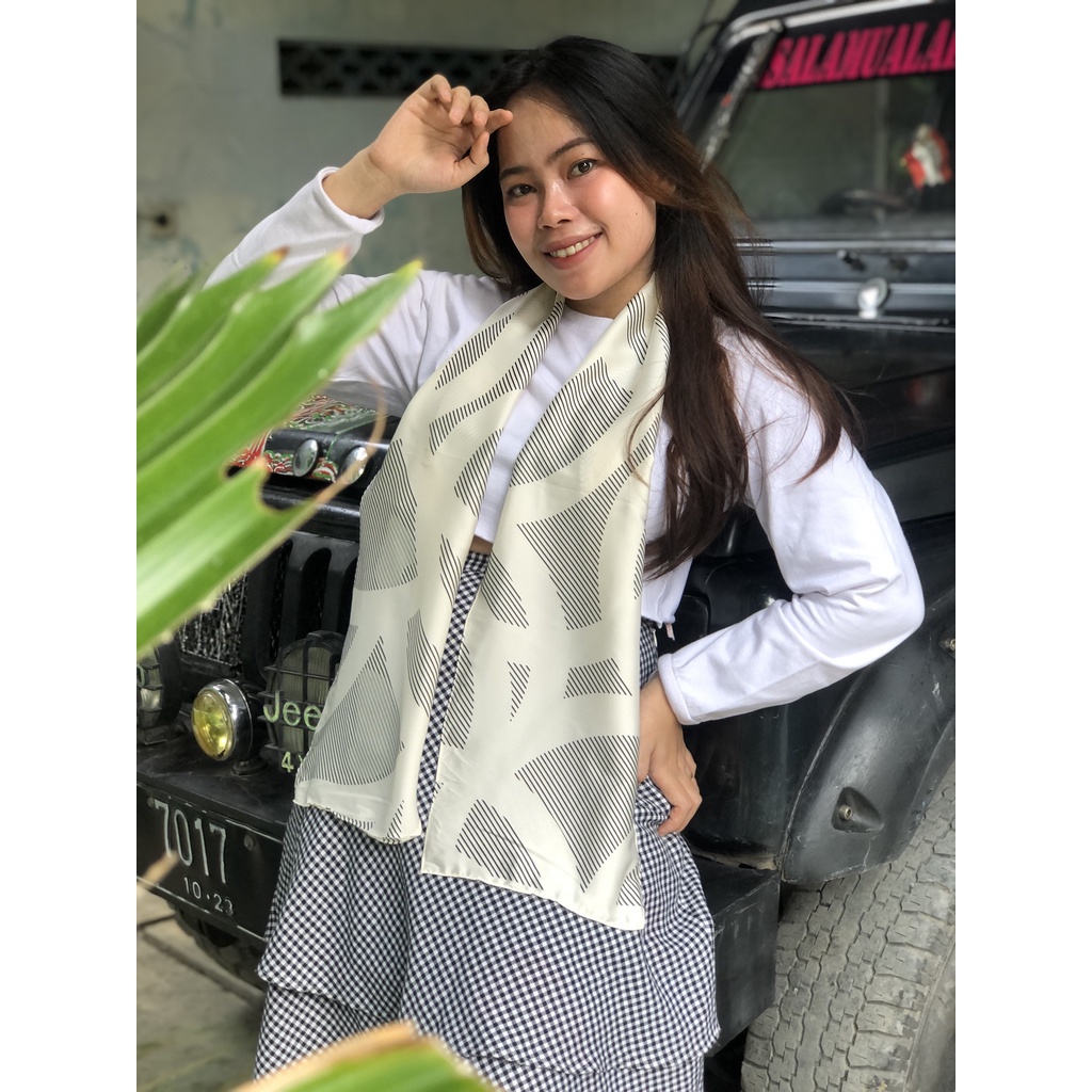 01-20 SYAL Motif Wanita Leher Fashion Batik Neckscarf-LONGs 05