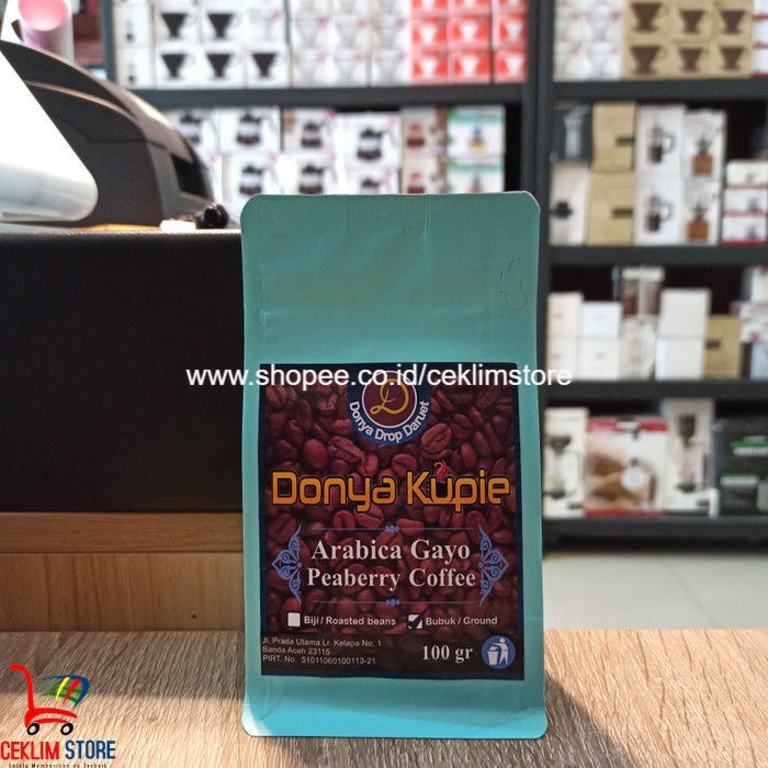 

Kopi Arabika Arabica Gayo Peaberry 100Gr