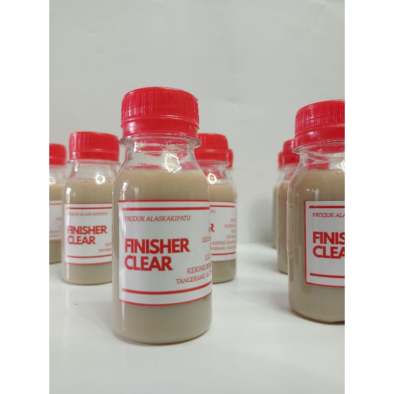 Finisher acrylic clear lapisan cat untuk sepatu water resistant