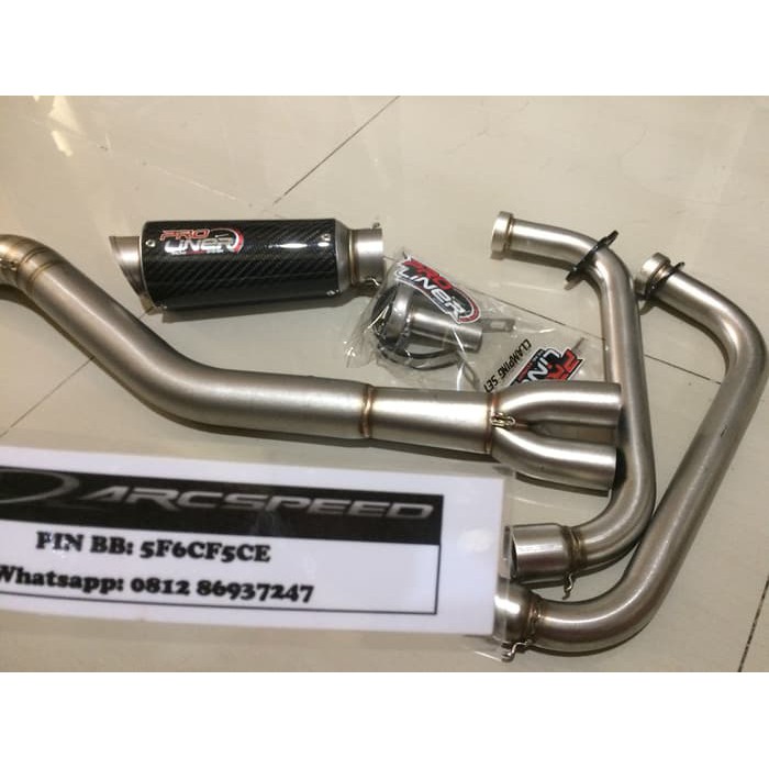 Knalpot Proliner Carbon Ninja 250fi Z250 Fullsystem Short