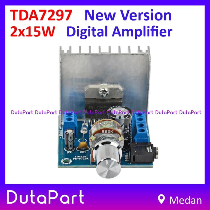 TDA7297 New Version 2x15W DC 12V Digital HiFi Power Stereo Amplifier