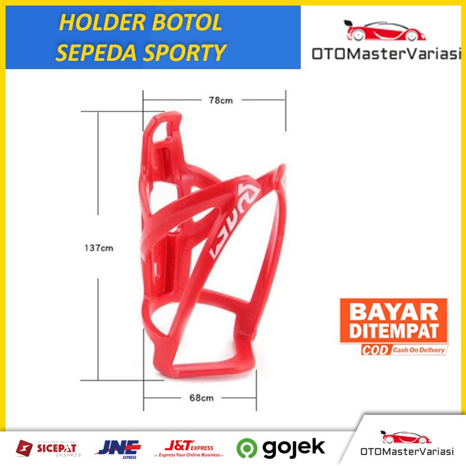 Dudukan Botol Sepeda Model Sporty Holder Botol Sepeda Model Jaring Sporty Dudukan Botol Sepeda MTB