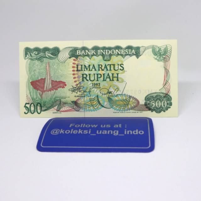 Uang Kuno 500 Bunga Bangkai 1982