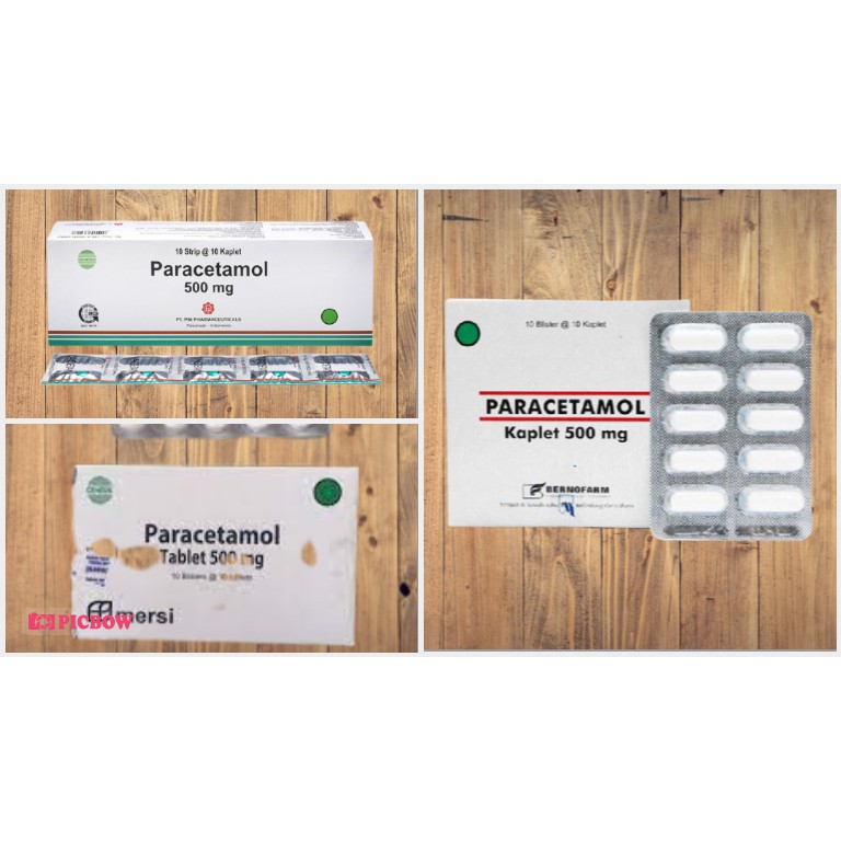 PARACETAMOL TABLET MERSI // BERNO // PIM // TRIMAN // NOVAPHARIN
