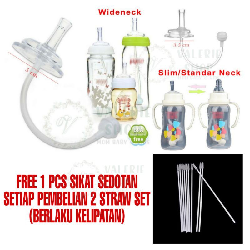 Straw replacer replacement wide neck pigeon grosmimi simba pengganti dot sedotan slim neck chokeless