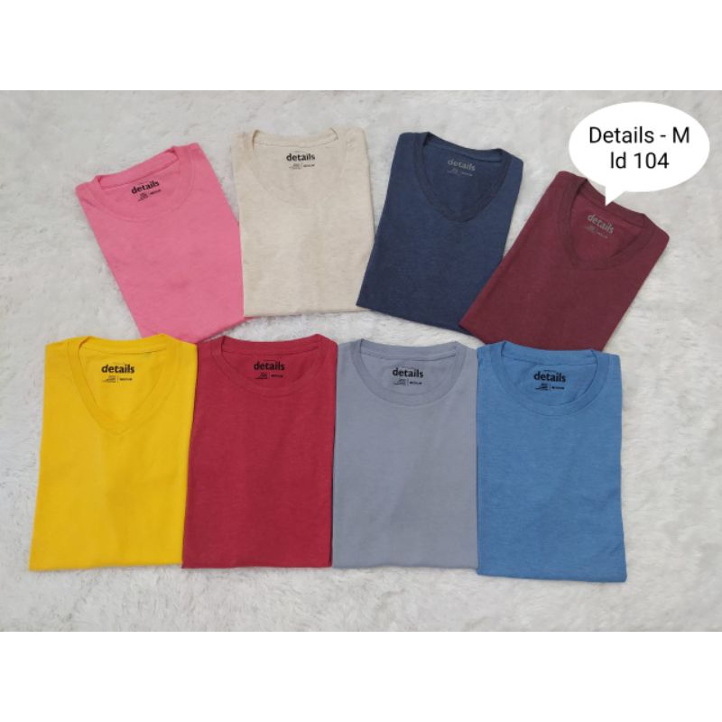 Kaos Oblong Pria Merk Details