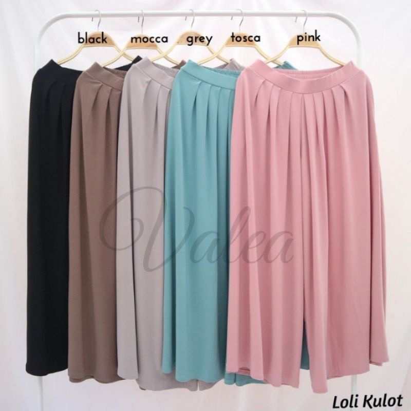 Celana Panjang Wanita Motif Loli Kulot Strech Jumbo