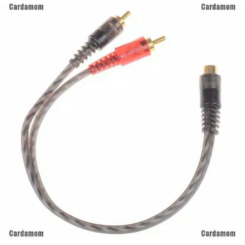 CABLE Kabel RCA Cabang Y 1 RCA Male To 2 RCA INTERSYS ANTI STORING