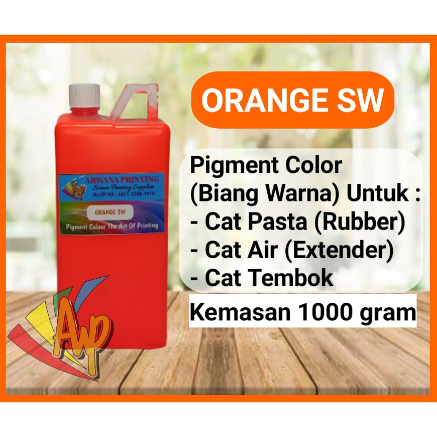 

Biang Warna Sablon Jingga Pigment Fluorescent Orange SW 1kg