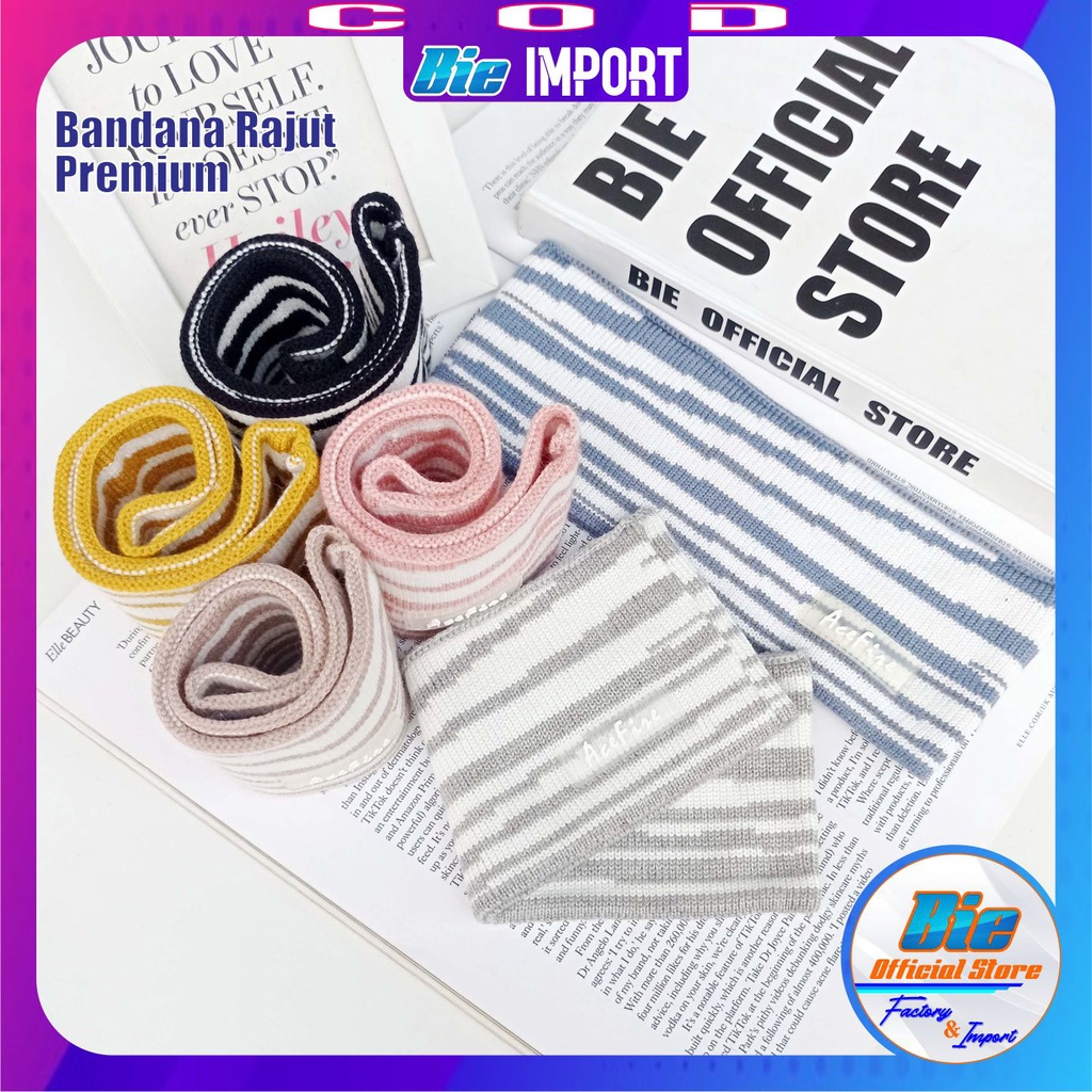 Headband Bandana Rajut Premium Impor Best Seller