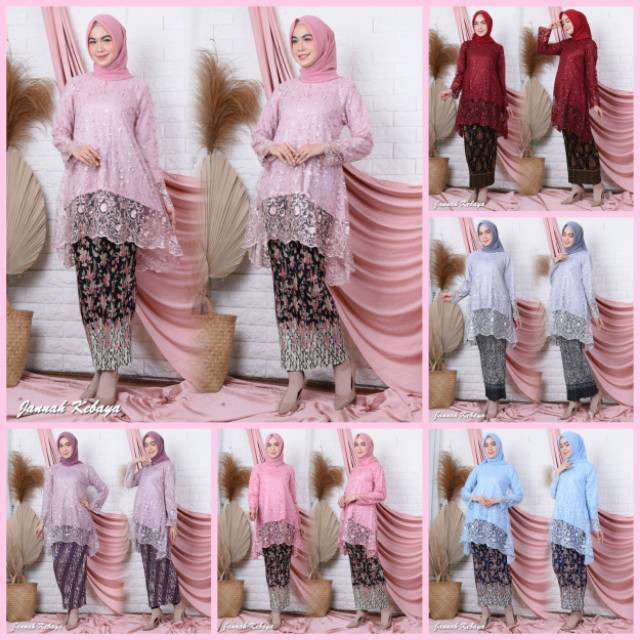 SETELAN TULLE BORDIR PINGUIN NAVY