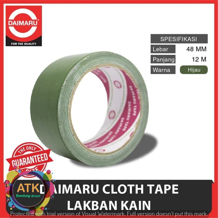 

Lakban Kain 2" 12m HIJAU Daimaru